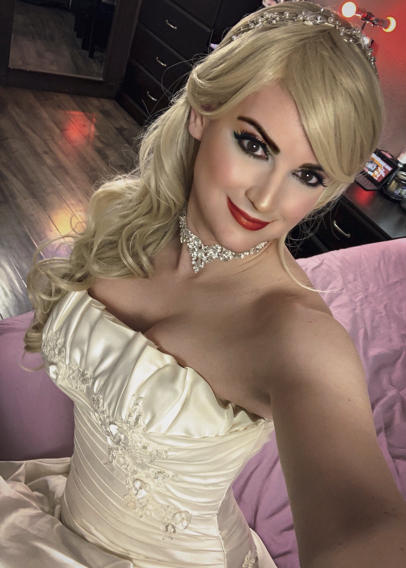 Photo by DinoSpumoni with the username @DinoSpumoni,  March 2, 2020 at 10:52 PM. The post is about the topic Sissy and the text says 'Here cums the bride #sissy'