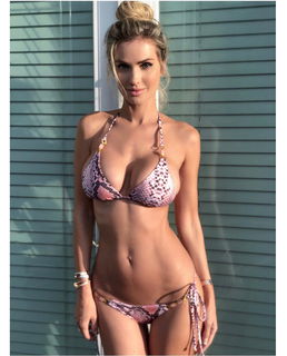 Photo by Devynsdogg with the username @Devynsdogg,  February 4, 2019 at 5:06 AM and the text says 'Leans Bartlett, total bikini babe! #blondesarebeautiful, #bikini #faketits #sexyfemales
/?utm_source=ig_web_copy_link'