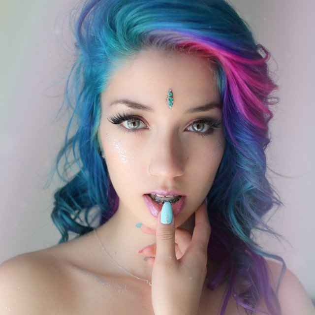 Girls with Neon Hair