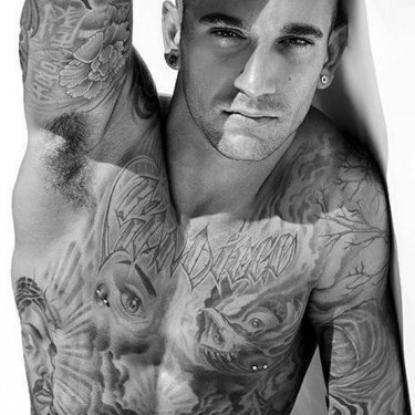 male tattooes -Hot inked men pics