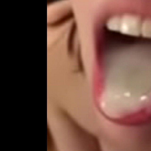 mouth full of cum