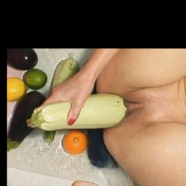 Vegetables -Using vegetables as dildo.
