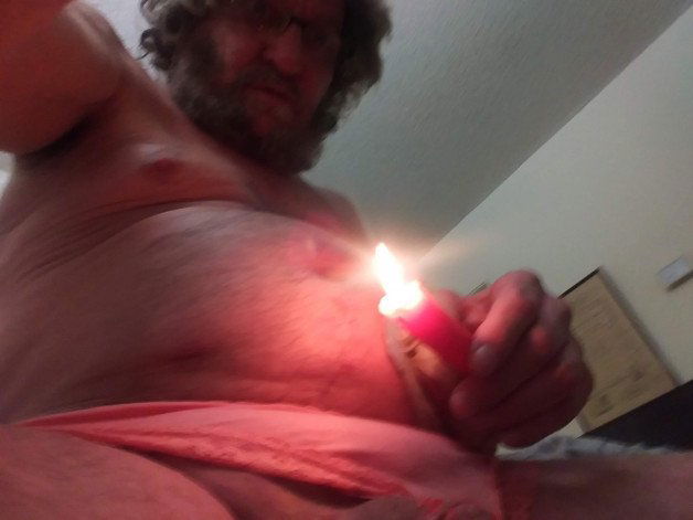 Album by gregory0611 with the username @gregory0611, who is a verified user,  February 4, 2021 at 5:27 PM. The post is about the topic Wax play <3 <3 and the text says 'i drip candle wax on mt cock including the head. exquisite pain!'