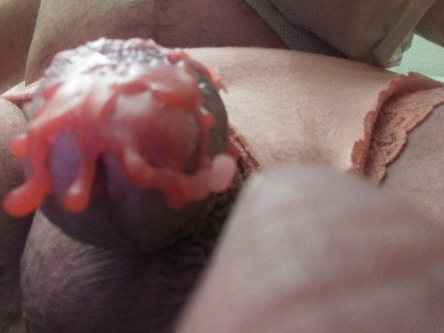 Photo by gregory0611 with the username @gregory0611, who is a verified user,  February 4, 2021 at 5:27 PM. The post is about the topic Wax play <3 <3 and the text says 'i drip candle wax on mt cock including the head. exquisite pain!'