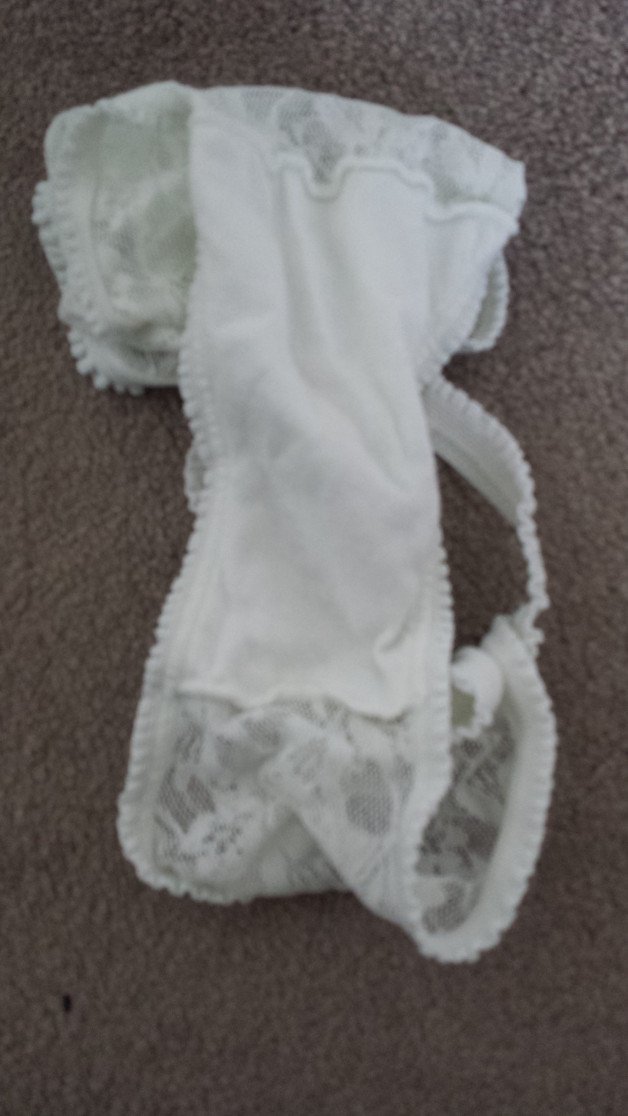 Photo by Metalguy666 with the username @Metalguy3150,  December 29, 2021 at 2:45 PM. The post is about the topic Wet panties/grool pussy and the text says 'wifes dirty white lace panties -  warm and a little moist- tributes welcome :)'