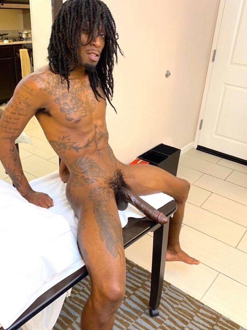 Photo by Jkat076 with the username @Jkat076, who is a verified user,  February 21, 2019 at 9:11 AM. The post is about the topic Big Black Dicks and the text says '🤤🤤🤤🤤'