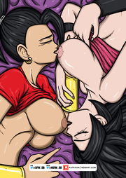 Photo by DBArt18 with the username @DBArt18,  February 8, 2021 at 3:33 AM. The post is about the topic Hentai and the text says 'Kale and Caulifla are so hot 
#Caulifla #Kale #DBArt #DragonBall #DBS #DBZ #DB #nsfw #hot #adult #draw #カリフラ #Karifura #ケール #Kēru #Saiyan #Female #hetai #ecchi'