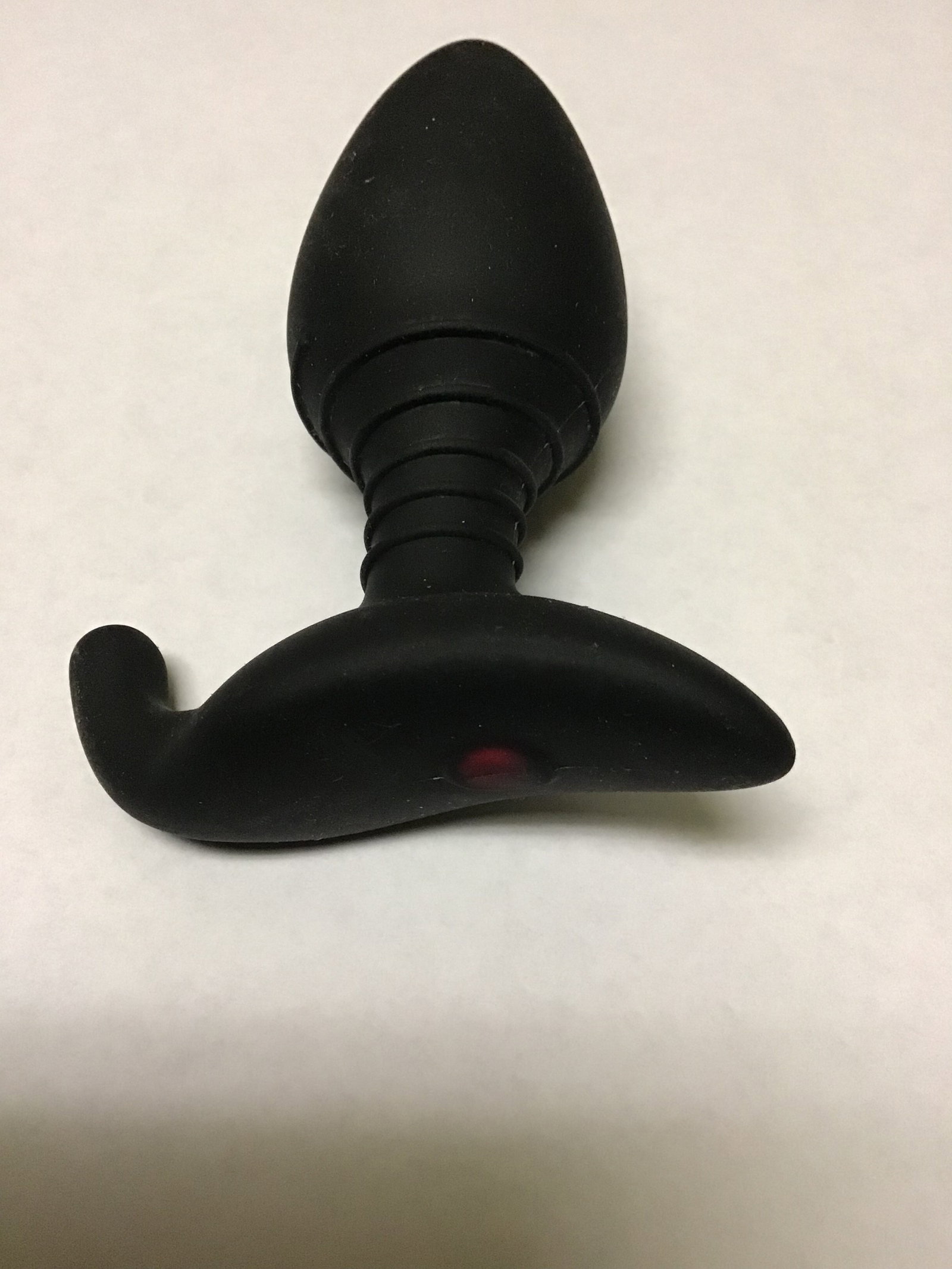 Photo by Blueeyejay with the username @Blueeyejay, who is a verified user,  December 15, 2018 at 8:21 PM. The post is about the topic Lovense and the text says 'Lovense Hush - Bluetooth Butt Plug 
Silicone, rechargeable, multi-level, preset vibration patterns, app control.  Gives a nice full feeling, good vibration transmission, easy removal when plenty of lube used. YMMV'