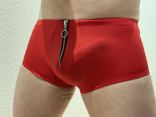 Photo by thoughtfulenjoyment with the username @thoughtfulenjoyment, who is a verified user,  February 3, 2022 at 7:43 AM. The post is about the topic Anonymous Amateurs and the text says 'the very hot 🔥 @SexyMissG - check her page - said she wanted me to see in these red #malepower briefs with zipper. Of course you sexy. @CrazyLife might be inspired 🤩'