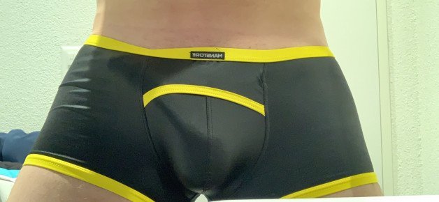 Photo by thoughtfulenjoyment with the username @thoughtfulenjoyment, who is a verified user,  February 2, 2022 at 12:22 PM. The post is about the topic Bulges and the text says 'todays undies. like it? comments welcome'