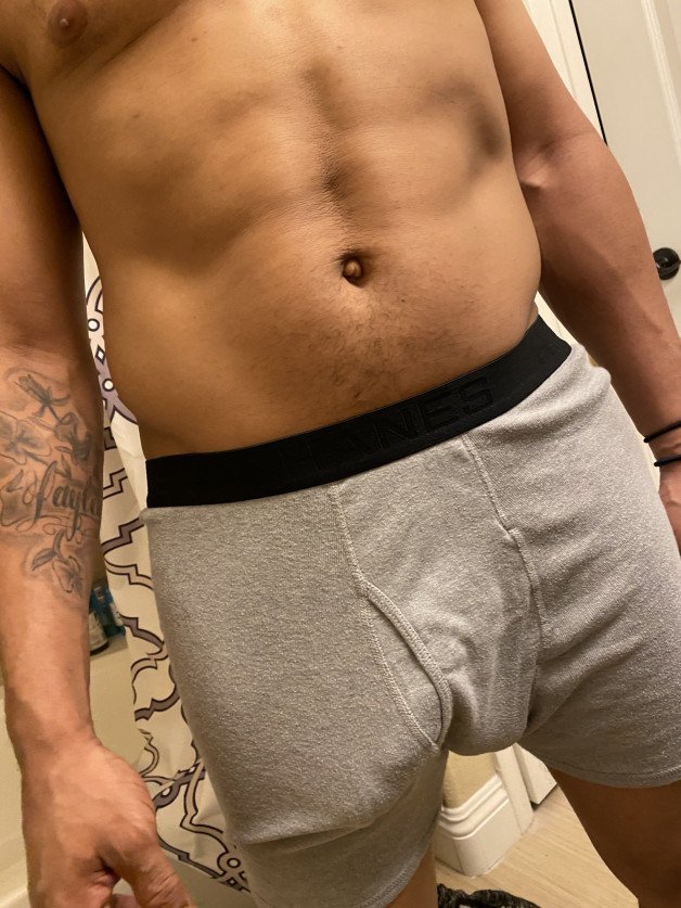 Photo by JiantJeant with the username @JiantJeant,  February 20, 2021 at 12:41 AM. The post is about the topic BBC LOvers and the text says 'Maybe this will grab it attention or not 😜 Enjoy 


#hellosharesome #dickprint #bbc #tease #underwear #dontbeshy'