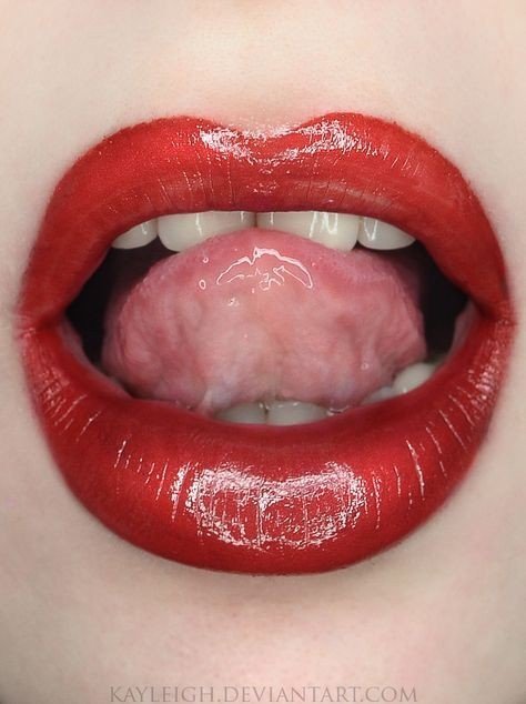 Photo by SwitchForHer with the username @SwitchForHer,  June 1, 2021 at 11:01 AM. The post is about the topic Lipstick & Make-up and the text says '#lips, #lipstick, #shiny, #tongue'