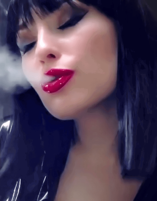 Photo by SwitchForHer with the username @SwitchForHer,  March 26, 2021 at 9:22 PM. The post is about the topic Smoking babes and Fucking and the text says '#smoking, #lips'