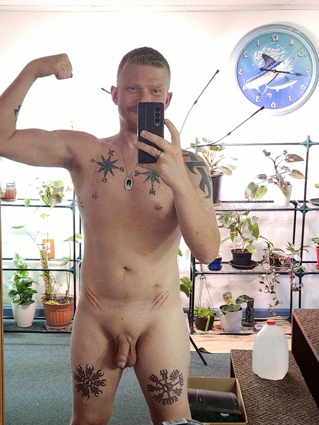 Photo by Gallatin90 with the username @Gallatin90, who is a verified user,  July 15, 2024 at 11:43 AM. The post is about the topic Gay Rednecks and the text says 'I'm thinking about doing an only fans. should i?'