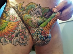 Photo by Maleplay with the username @Maleplay, who is a verified user,  May 17, 2024 at 5:01 AM. The post is about the topic Gay tattooed cock