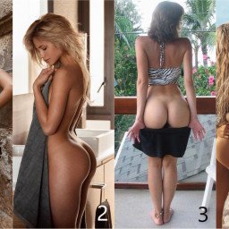 Photo by Blondefucker with the username @Blondefucker,  March 17, 2021 at 8:53 PM. The post is about the topic Ass and the text says 'Which ass is your favorite one?!

1. Blonde booty behind dotted thong
2. Incredeble curve
3. Brunettes nice round untanned ass 
4. golden booty on the beach

comment your favorite in the comments below!'