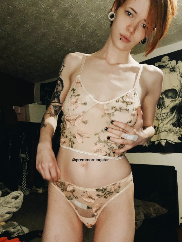 Photo by DemonicSalem with the username @DemonicSalem,  March 25, 2021 at 11:35 PM and the text says 'My favourite lingerie in the pic'