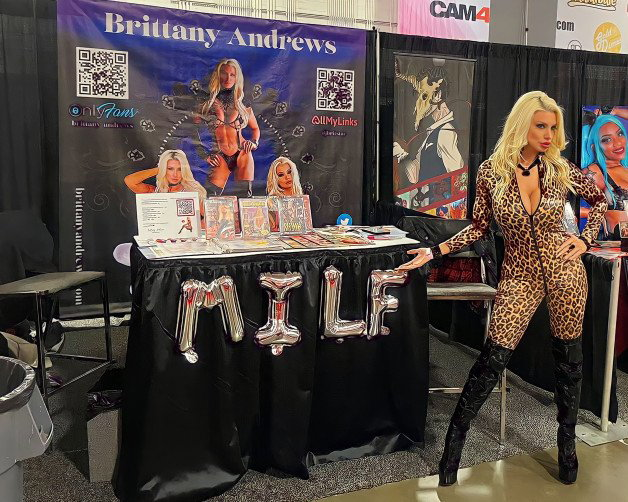 Photo by BrittanyAndrews with the username @BrittanyAndrews, who is a star user,  December 5, 2022 at 3:49 AM and the text says 'Misstress Mommy's Booth at @EXXXOTICA Washington DC 

https://onlyfans.com/brittany_andrews
https://www.loyalfans.com/brittanyandrews
https://fansly.com/BrittanyAndrews

#BrittanyAndrews #MILF #ExxxoticaDC'