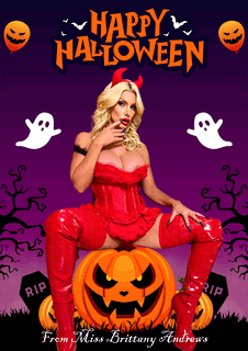 Photo by BrittanyAndrews with the username @BrittanyAndrews, who is a star user,  November 1, 2024 at 1:42 AM. The post is about the topic Sexy Halloween and the text says 'Happy Halloween from Misstress Mommy 🎃👻💋 Cum and spend a hot wicked night with me!'