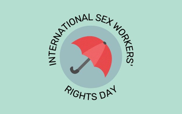 Photo by BrittanyAndrews with the username @BrittanyAndrews, who is a star user,  March 4, 2022 at 2:40 AM and the text says 'It's March 3rd! Happy International Sex Workers' Rights Day! 
#sexworkiswork #sexworkersrights #internationalsexworkersrights'