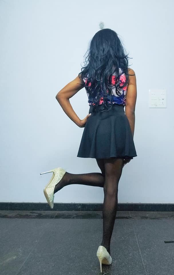 Photo by LGBTSL with the username @LGBTSL,  April 25, 2021 at 9:33 PM. The post is about the topic Ceylon Crossdressers and the text says 'indian crossdresser Gowri Lakshmi'