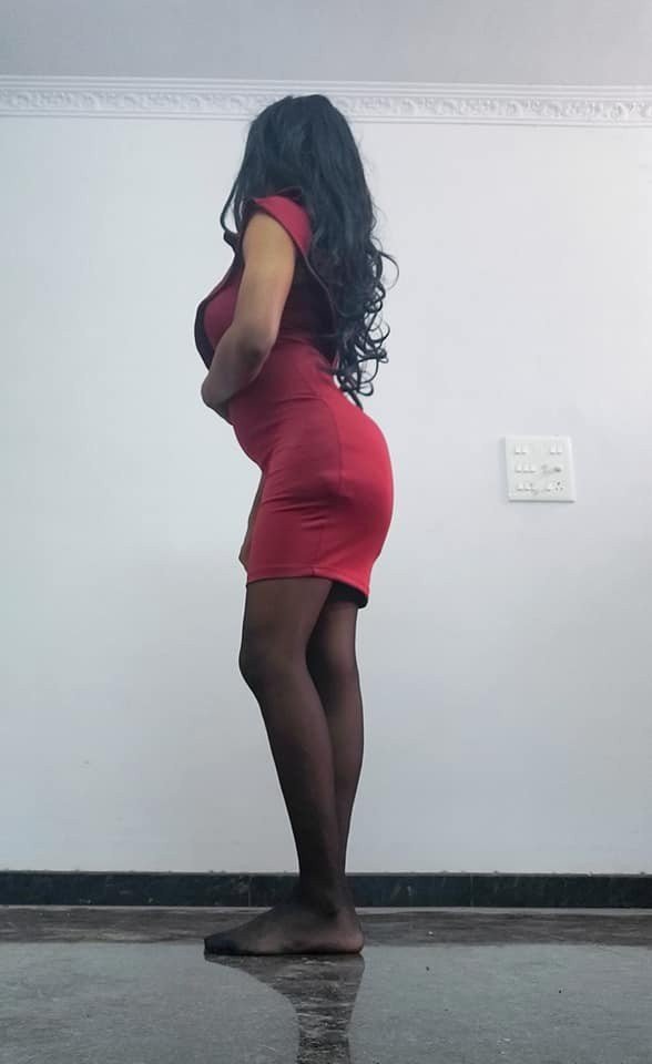 Photo by LGBTSL with the username @LGBTSL,  April 25, 2021 at 9:33 PM. The post is about the topic Ceylon Crossdressers and the text says 'indian crossdresser Gowri Lakshmi'