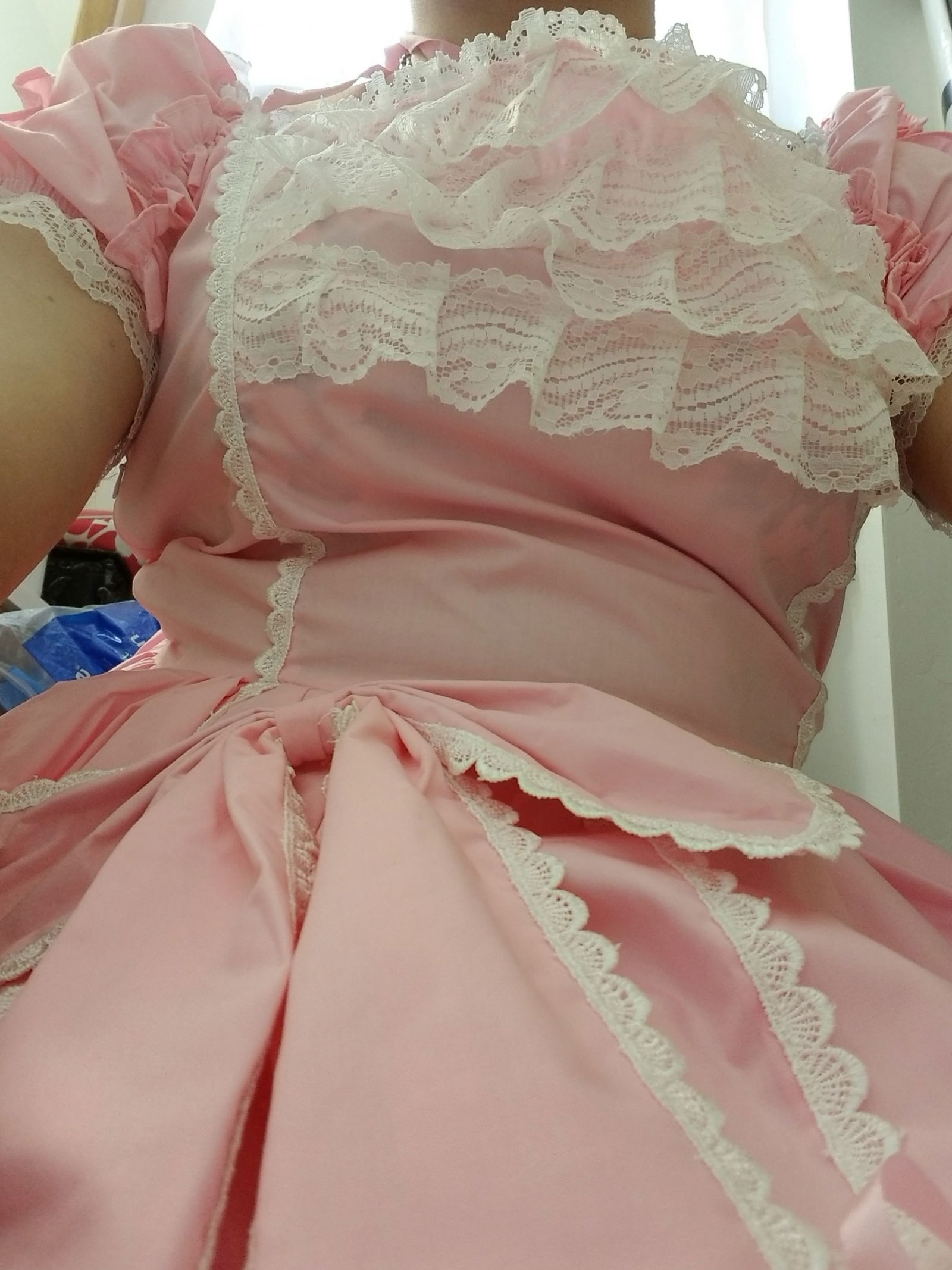 Photo by Gothic-TG with the username @Gothic-TG,  April 18, 2019 at 2:07 PM. The post is about the topic Sissy and the text says 'Got a new dress today'