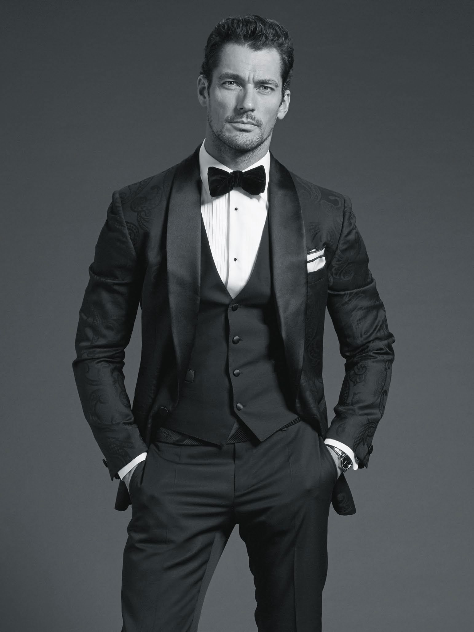 Photo by Schadenfreude with the username @Schadenfreude,  November 18, 2015 at 11:41 PM and the text says 'lovingmalemodels:

David Gandy for GQ Australia #Male  #Tuxedo  #hot  #Abe  #sfw  #man  #in  #a  #suit'