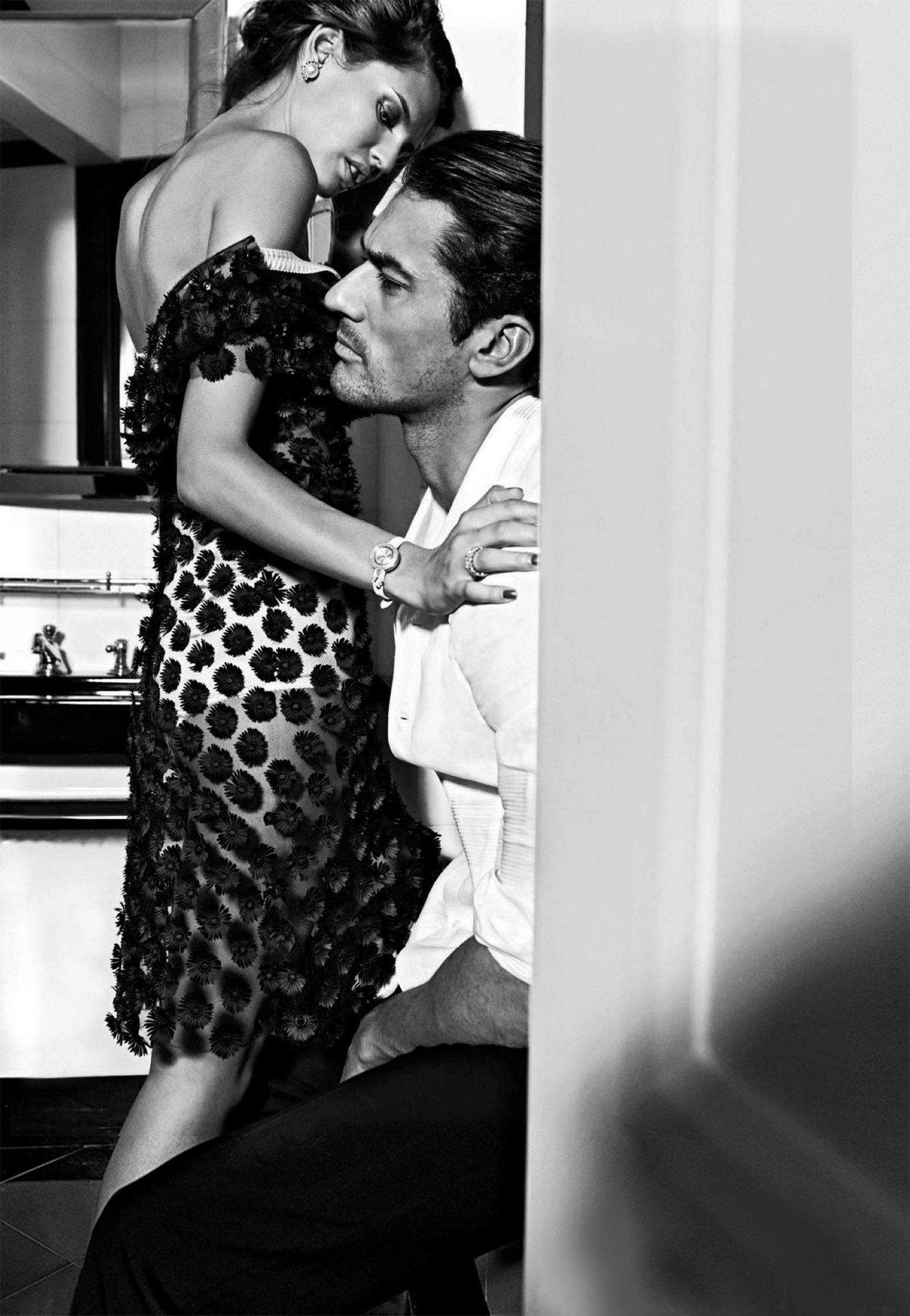 Photo by Schadenfreude with the username @Schadenfreude,  February 11, 2016 at 7:01 PM and the text says 'ohmygandy:

HQ Editorial - David Gandy and Bianca Balti for VOGUE Mexico 2013Photographer: Stephanie Pfriender Stylander  #hetero  #couple  #David  #Gandy  #multi  #pic  #pinup  #man  #in  #suit'