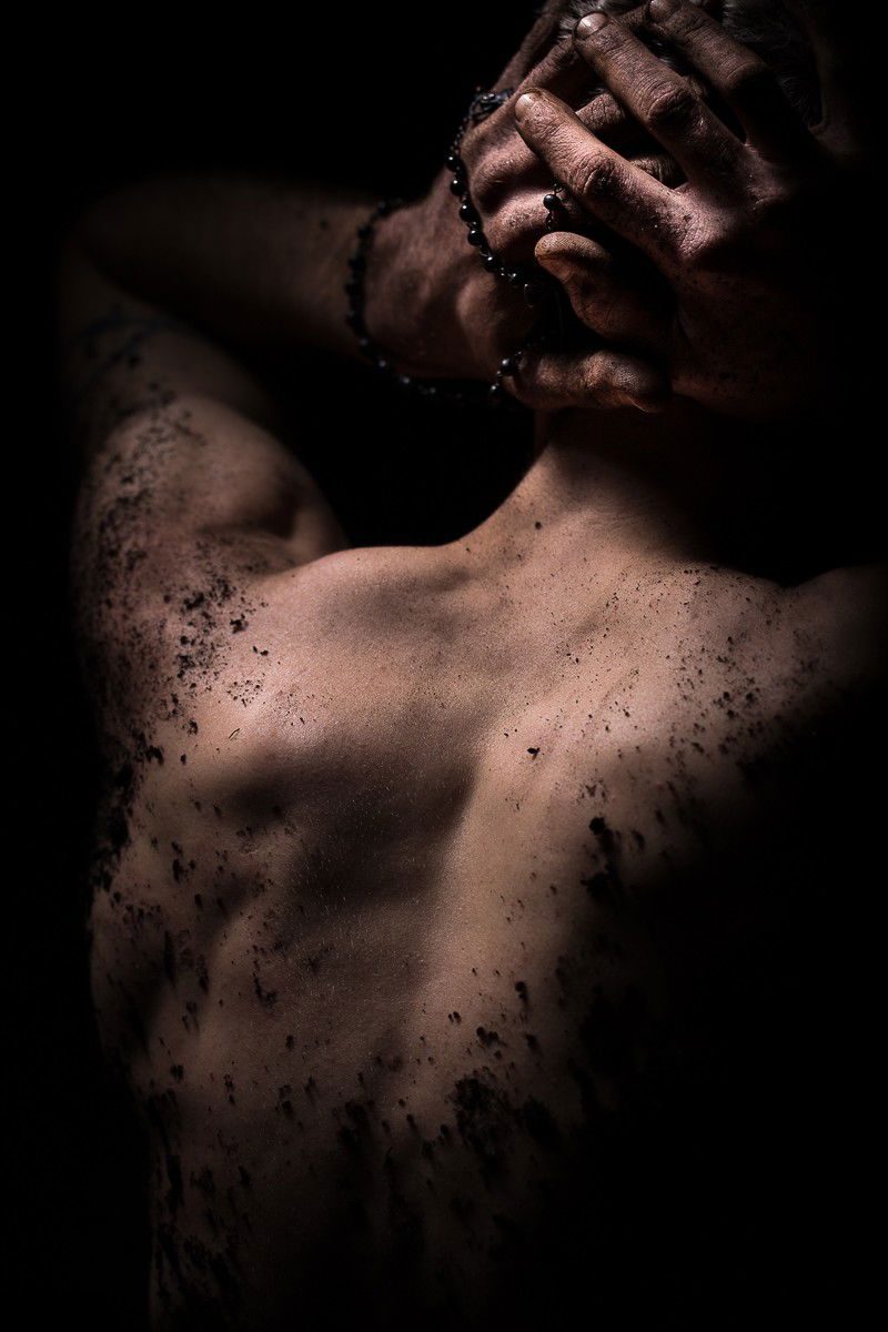 Photo by Schadenfreude with the username @Schadenfreude,  June 13, 2016 at 7:44 PM and the text says 'darkbeautymag:

Photographer: Frau RabeMakeup: Julia FireflyModel: Timo Tetzlaff #Male  #rosary  #desperate  #emotional  #deep  #lighting'