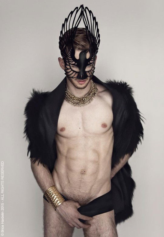 Photo by Schadenfreude with the username @Schadenfreude,  July 8, 2015 at 8:23 PM and the text says '#Male  #mask  #interesting  #high  #fantasy  #elf  #priest  #nsfw  #beefcake'