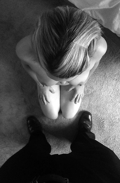 Photo by Schadenfreude with the username @Schadenfreude,  February 14, 2016 at 3:12 PM and the text says '#hetero  #overhead  #perspective  #perspective  #daddy  #dom  #submissive  #kneeling  #kneel  #bdsm  #cmnf'