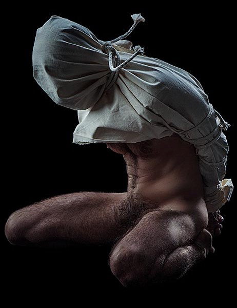 Photo by Schadenfreude with the username @Schadenfreude,  December 7, 2015 at 4:25 PM and the text says 'gaybondagecollection:

Hookup with a hot guy tonight: http://bit.ly/1LOr9AI #Male  #bdsm  #piggy  #tied  #rope  #hooded  #Male  #sub  #nsfw  #nude'