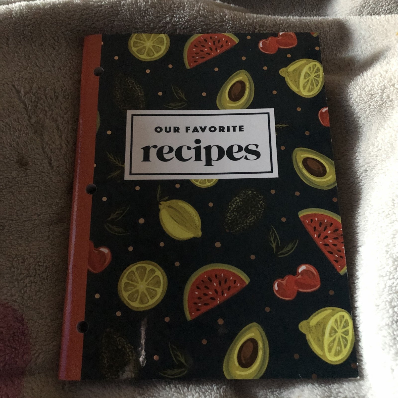 Photo by Luna Frost with the username @cannapoet, who is a star user,  April 8, 2020 at 5:50 PM and the text says 'Got this Wonderful Recipe Book to start a Family Cookbook with Favorite Recipes. I love to cook and Bake'