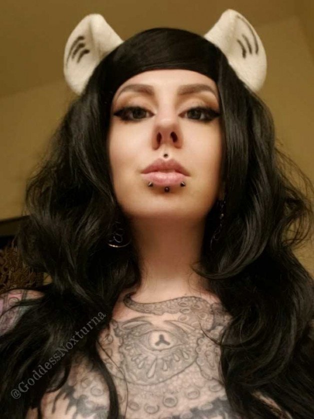 Photo by Kittengirlnextdoor with the username @Kittengirlnextdoor, who is a star user,  July 31, 2023 at 12:37 AM and the text says 'Seeking to indulge in your darkest desires? 🖤 Https://GoddessNoxturna.com
Explore your adventurous side by embracing your kinkiest fantasies - dive in deep to your true sexual nature by giving in & surrendering complete control. ⛓
Fall upon your knees &..'
