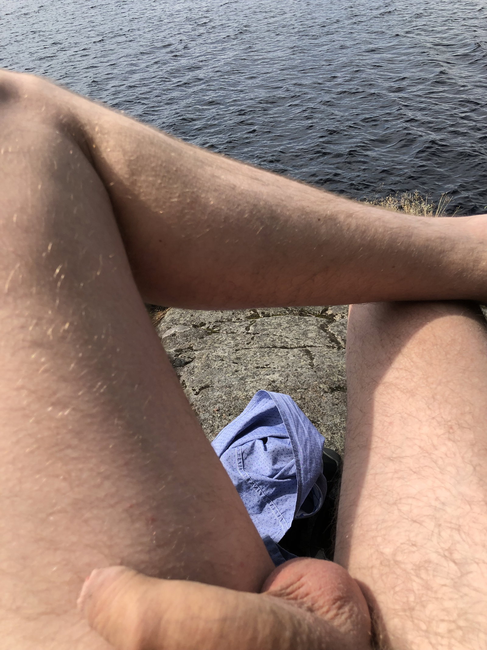 Photo by Bakk with the username @Bakk, who is a verified user,  July 19, 2019 at 1:37 PM. The post is about the topic Uncut cocks and the text says 'A trip to the lake'