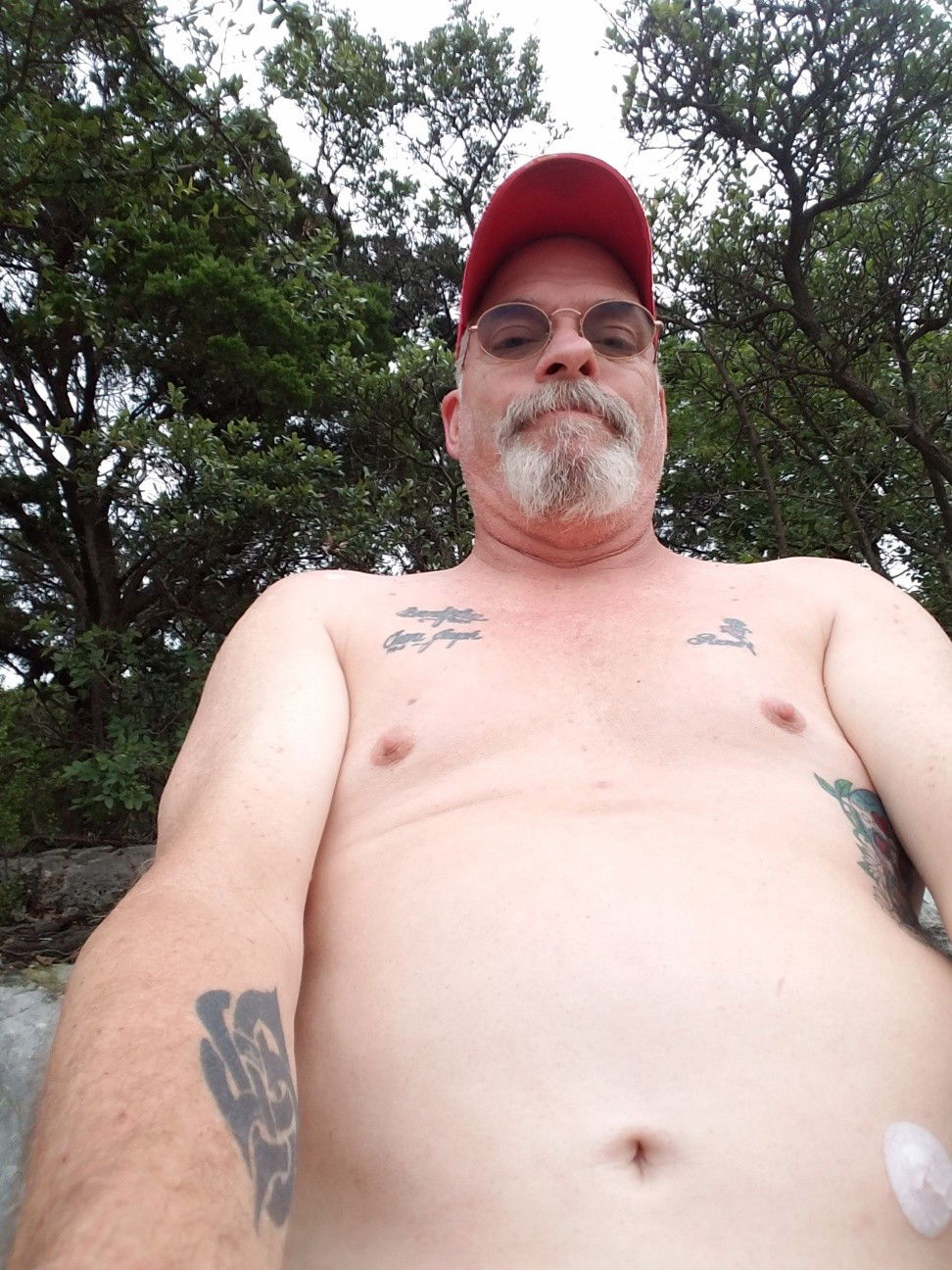 Photo by Zuni62 with the username @Zuni62, who is a verified user,  July 13, 2019 at 9:34 AM. The post is about the topic Mature Nudist and the text says 'Spent a little time at Hippie Hallow near Austin Texas'