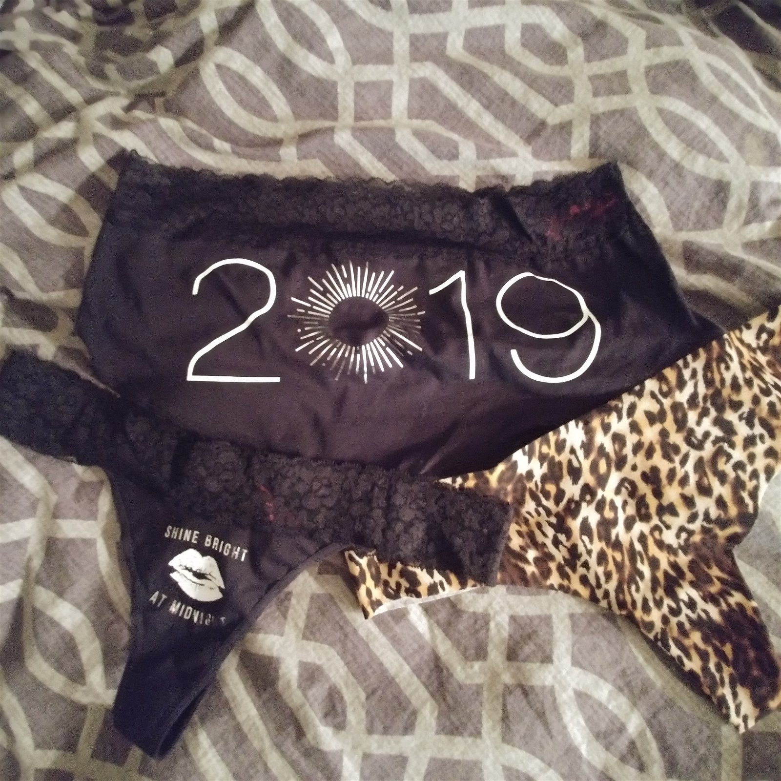 Photo by Redd.Phoenixx with the username @ReddPhoenixx, who is a verified user,  December 10, 2018 at 2:33 PM and the text says 'Take a look at all the sexy panties i have laying around just waiting to be bought so I can make nice and wet and creamy....... Xx'