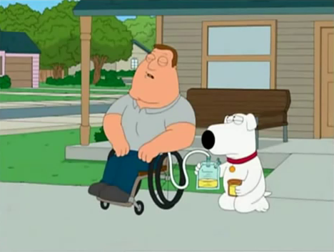 Photo by urodisco with the username @urodisco,  December 15, 2013 at 5:00 PM and the text says '&ldquo;I knew you were real, Pee Bag Fairy&hellip;&rdquo; #family  #guy  #brian  #pee  #pee  #bag  #fairy  #drink  #piss  #urine  #dog  #cartoon  #tv  #kink  #fetish'