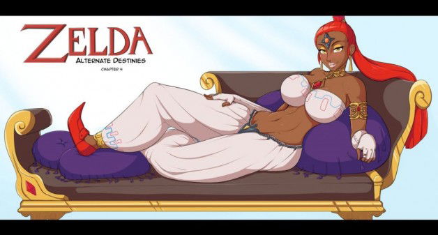 Photo by DarkNetsPorn with the username @darknetsporn,  September 10, 2017 at 8:11 PM and the text says 'dangerouscumdispensary:

ongoing work-  Zelda Alternate Destinies( Gerudo ) by Afrobull &lt;—link to his tumblr
Part 1 of 2 

Yum'