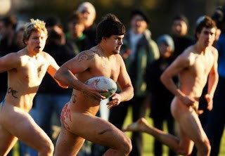 Photo by phukhole  (NSFW) with the username @phukhole, who is a verified user,  August 13, 2013 at 7:11 PM and the text says 'Naked Rugby!'