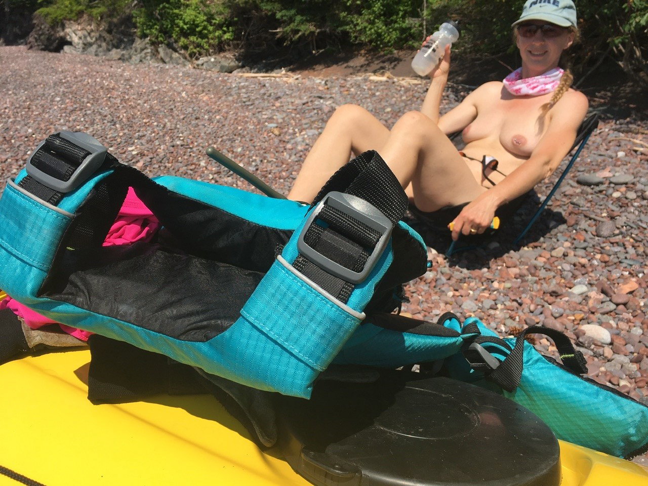 Watch the Photo by JoyMillad with the username @JoyMillad, posted on July 6, 2020. The post is about the topic Nude or Sex In Nature. and the text says 'Out for a little sea kayaking with my lover.  XOXO - Joy!!!'
