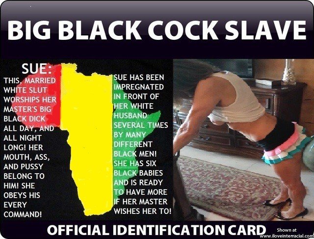 Photo by Addictedtoir with the username @Addictedtoir,  December 2, 2020 at 11:02 PM. The post is about the topic White Genocide and the text says 'She is a willing slave to Black Men'