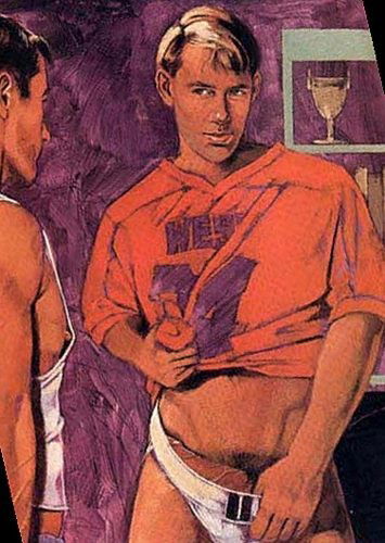 Photo by sydhotguys with the username @sydhotguys, who is a verified user,  September 14, 2019 at 9:26 AM. The post is about the topic Gay Art & Illustrations and the text says '#gayart #gaypornart #gaysuperhero #gaycartoon #gay'