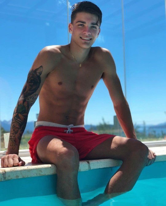 Photo by sydhotguys with the username @sydhotguys, who is a verified user, posted on November 2, 2019. The post is about the topic Gay Pool Fun and the text says '#gay #gayporn #hotguys  #gayoutdoors #gaypool #gaypoolside #gaysex #gayspeedo'