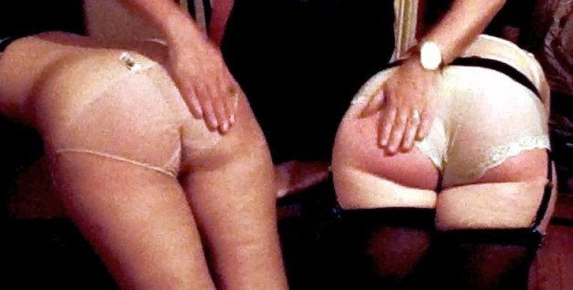 Photo by UrbanSpanker with the username @UrbanSpanker,  February 25, 2021 at 5:22 PM. The post is about the topic Ladies Spanked for Fun and the text says 'Love the sight of a spanked bottom seen through sheer knickers'