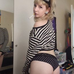 Photo by ♡ Bella Amber ♡ with the username @BBatBitch, who is a star user,  April 30, 2021 at 3:54 AM. The post is about the topic Amateurs and the text says 'one of my interesting looks! ✨ ✨ ✨

#pawg #booty #ass #whitegirl #alt #alternative #altgirl #smoke #smoking #smokingfetish #panties #cute'