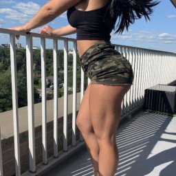 Photo by sharon with the username @sharon965,  April 15, 2021 at 10:22 AM. The post is about the topic Ass and the text says '#ass #thigh #boobs #adultmodel #camo #sexy #'