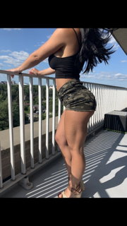 Photo by sharon with the username @sharon965,  April 15, 2021 at 10:22 AM. The post is about the topic Ass and the text says '#ass #thigh #boobs #adultmodel #camo #sexy #'