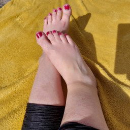 Photo by Hot Wife Bella with the username @bella06487000, who is a star user,  April 24, 2021 at 6:36 PM. The post is about the topic Sexy Feet and the text says 'Sexy feet!'